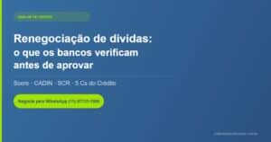 Renegociação de dívidas e análise de crédito — Millennium Cobranças